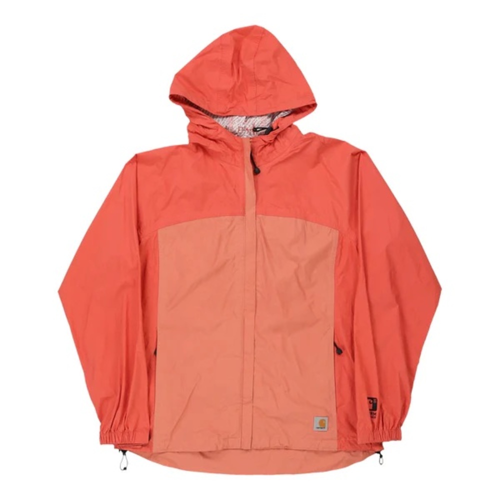 Carhartt Womens Storm Defender Rain Jacket LARGE Water Resistant Coral pink
